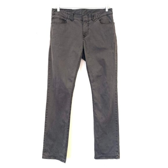 Rogue Gray Slim Fit Casual Chino Pants Lightweight Pockets Straight Leg Size 32 - Picture 7 of 9